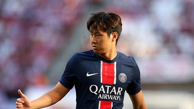 PSG 이강인. 구단 홈페이지 캡처