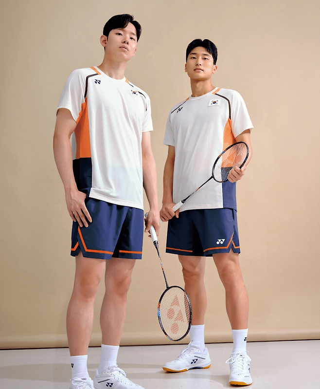 Seung-jae Seo and Won-ho Kim are aiming for the men's doubles gold medal at the Asian Games. Provided by Yonex Korea