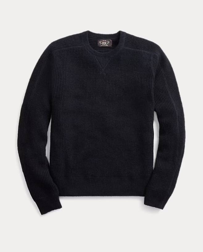 더블알엘(RRL) 와플 니트 캐시미어 스웨터. RRL.