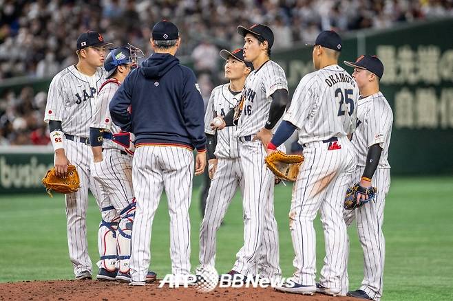 2023 월드베이스볼클래식(WBC) 대회 당시 일본 야구 대표팀의 모습. /AFPBBNews=뉴스1
