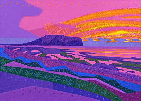 제주 성산일출봉. 90.9×65.1cm, 혼합재료.