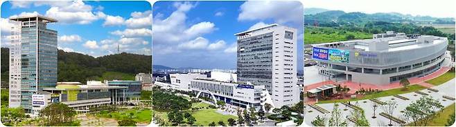 왼쪽부터 전남도청사, 광주시청사, 전남동부본부(전남도 2청사). (사진=뉴시스DB) *재판매 및 DB 금지