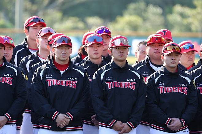 일본 아마미오시마에서 1차 스프링캠프에 참가하고 있는 KIA 타이거즈 선수들. 사진 제공=KIA 타이거즈