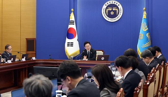 이재명 대통령이 22일 청와대에서 열린 수석보좌관회의에서 발언하고 있다./2026.1.29. 청와대사진기자단