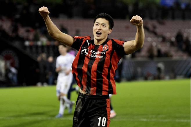 조규성(미트윌란). 사진=AFPBB NEWS