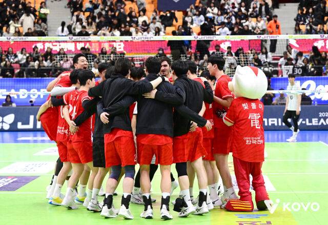 한국전력 선수단./KOVO