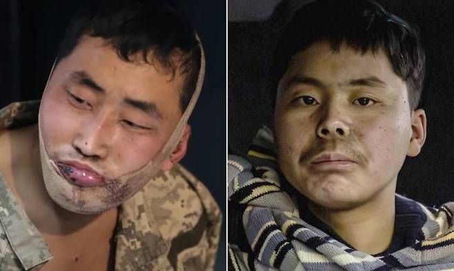 볼로디미르 젤렌스키 우크라이나 대통령이 텔레그램을 통해 공개한 생포 북한군 병사들의 모습. 젤렌스키 엑스 캡처