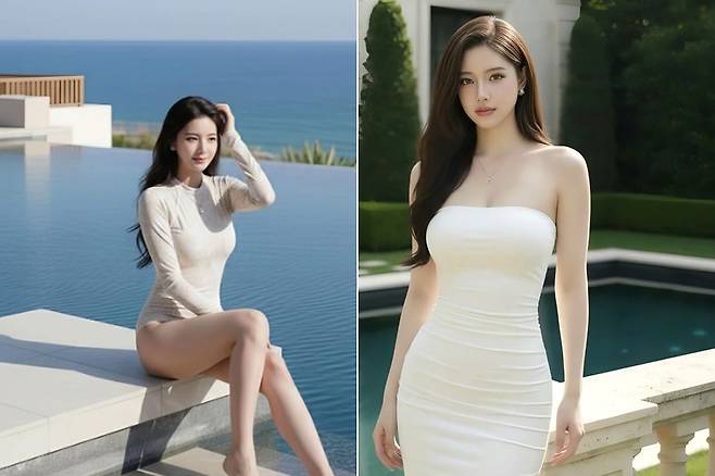 인공지능(AI)으로 제작된 가상 모델 ‘즈엉 투이 린’. 사진 틱톡 캡처