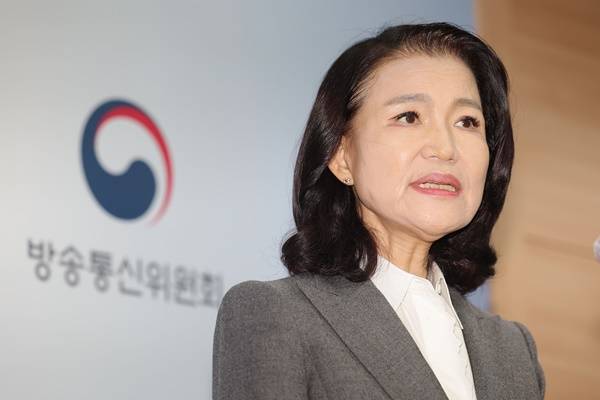 ▲ 이진숙 방송통신위원장이 지난해 9월9일 정부과천청사에서 방송통신위원회를 폐지하고 방송미디어통신위원회를 신설하는 내용의 정부조직 개편안과 관련한 입장을 밝히고 있다. ⓒ연합뉴스