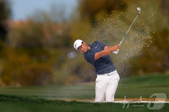 김주형이 7일(한국시간) 열린 PGA 투어 WM 피닉스오픈 2라운드에서 공동 37위로 도약했다. ⓒ AFP=뉴스1