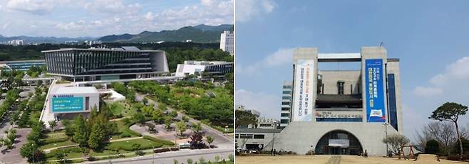 완주군청(왼쪽)과 전주시청