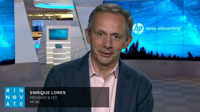 2020년 온라인으로 진행된 'HP 이노베이션 서밋'에서 발언하는 엔리케 로레스 HP 전 CEO. (사진=HP)