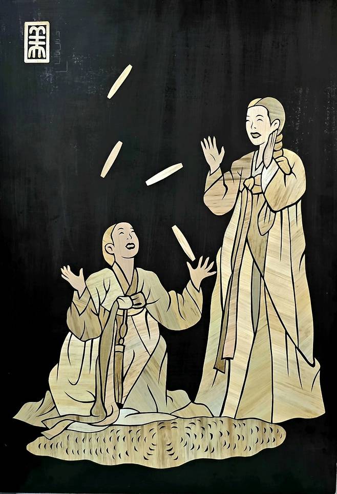 ▲ 이은지 作 '윷놀이' /사진제공=맥간공예연구원