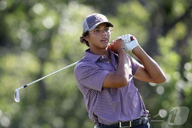 타이거 우즈의 아들인 찰리 우즈./ Getty Images via AFP) ⓒ AFP=뉴스1