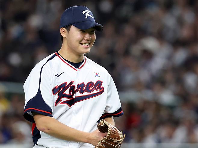 대표팀 정우주. 사진 | 연합뉴스