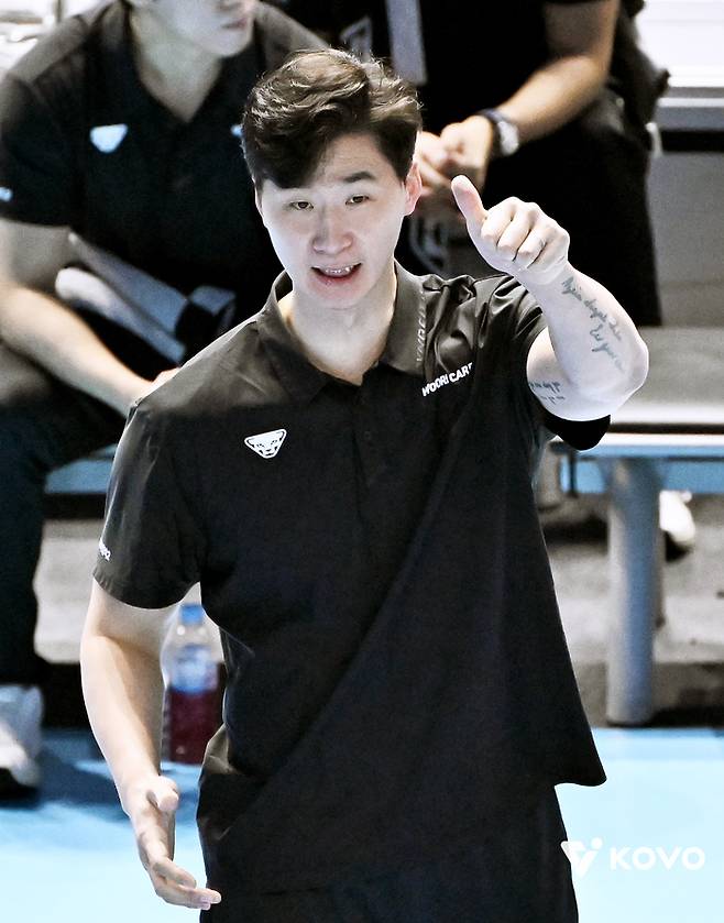 우리카드 박철우 감독 대행. 사진 | 한국배구연맹