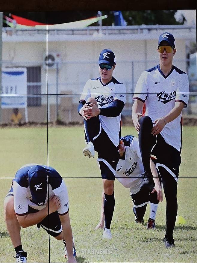 최근 사이판에서 전지훈련 했던 한국 야구대표팀