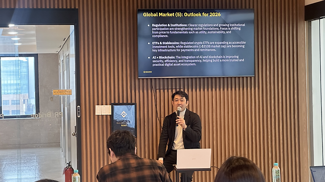 치노 타케시 바이낸스 재팬 대표. 경예은 기자