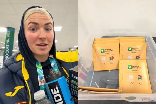 2026 밀라노·코르티나담페초 동계올림픽 선수촌에 1만개가량의 콘돔이 배포된 것으로 알려진 가운데, 콘돔이 벌써 바닥을 보이는 것으로 전해져 눈길을 끈다. 틱톡 캡처