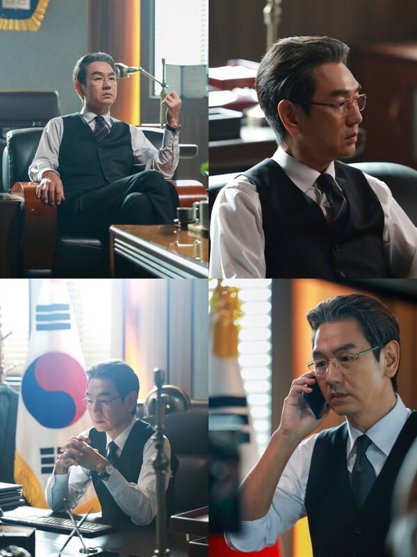 ▲ 14일 방송된 MBC 금토드라마 '판사 이한영' 마지막회에 등장해 강력한 반전을 선사한 김태우. 방송화면 캡처