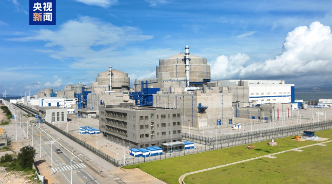 대만섬과 가장 가까운 거리에 있는 중국 푸젠성 푸칭 원자력발전소. 중국중앙TV