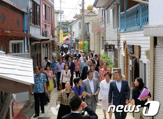 경북 포항시가 일본인 관광객 유치를 위해 새로 단장한 구룡포 일본인 가옥거리..(뉴스1 자료, 재판매 및 DB 금지)