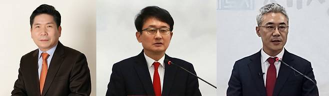 왼쪽부터 김창규 제천시장, 이충형 국민의힘 중앙당 대변인, 이재우 기획재정부 총사업 관리과장.(자료사진)/뉴스1