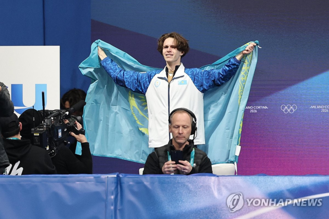 ▲ 2026 밀라노·코르티나담페초 동계올림픽에서 조국 카자흐스탄에 32년 만에 금메달을 안긴 미하일 샤이도로프. 연합뉴스