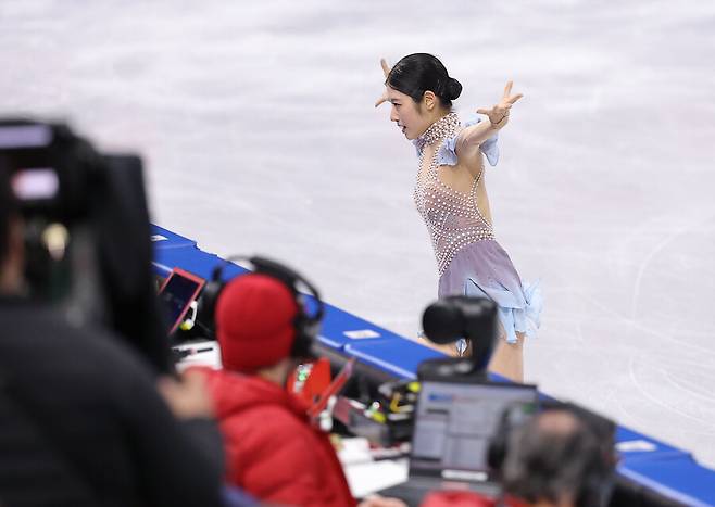 ▲ 이해인(고려대)이 자신의 첫 올림픽 무대에서 '시즌 베스트'를 달성했다. 이해인은 18일 피겨스케이팅 여자 쇼트프로그램에서 70.07점으로 29명 가운데 9위에 올랐다. 프리스케이팅 출전권을 얻는 한편 자신의 시즌 최고 점수를 경신했다. ⓒ 연합뉴스