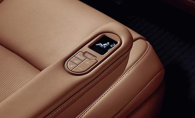 디 올 뉴 팰리세이드에 적용된 마사지 기능인 ‘다이내믹 보디케어’ 조절기. 현대트랜시스 제공