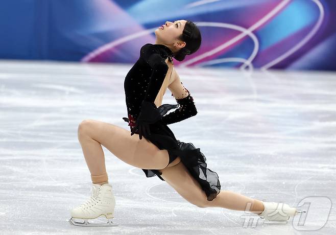 피겨 이해인이 19일(현지시간) 이탈리아 밀라노 아이스스케이팅 아레나에서 열린 2026 밀라노·코르티나담페초 동계올림픽 피겨 스케이팅 여자 싱글 프리 스케이팅에서 연기를 펼치고 있다. 2026.2.20 ⓒ 뉴스1 김진환 기자