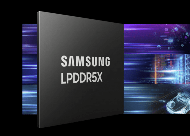 삼성전자가 개발한 LPDDR5X(사진=삼성전자)