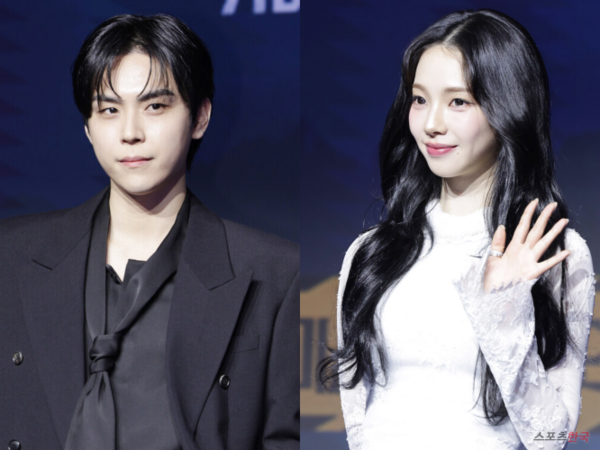 김도훈과 그룹 에스파 카리나 ⓒ이혜영 기자 lhy@hankooki.com