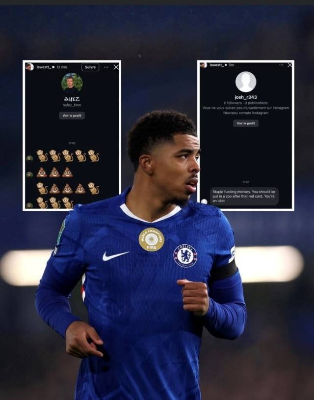 포파나는 번리전 후 SNS를 통해 여러 인종차별 메시지를 공유했다. 여기에는 포파나를 향해 원숭이라고 하는 등 받아들이기 힘든 비난이 담겨 있었다. 사진=X