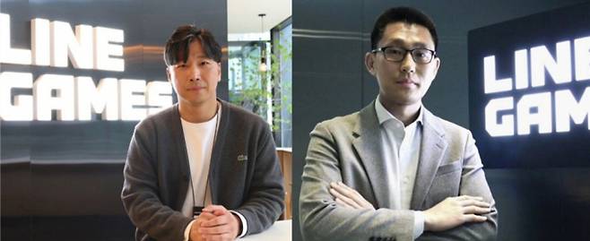 (왼쪽부터) 조동현 라인게임즈 공동대표, 박성민 라인게임즈 공동대표. /사진=라인게임즈