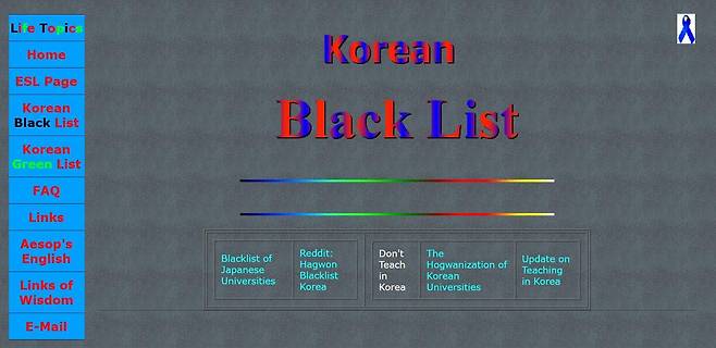 외국인들이 모인 온라인 커뮤니티 ‘코리안 블랙리스트’에 서는 미인가 국제학교를 ‘가짜 국제학교’로 칭하며 부실 운영을 지적한 외국인 강사들의 글을 쉽게 찾을 수 있다. 홈페이지 캡쳐
