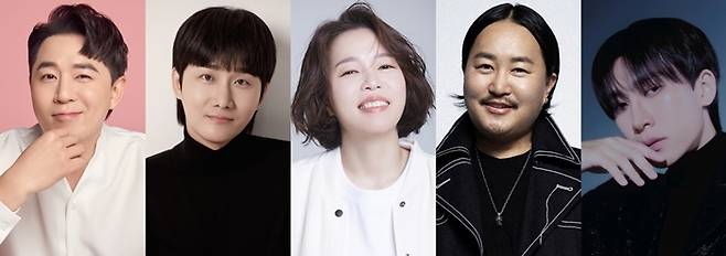 ‘놀라운 목요일’ MC 붐, 이용진, 정이랑, 조째즈, 서은광. 사진|각 소속사