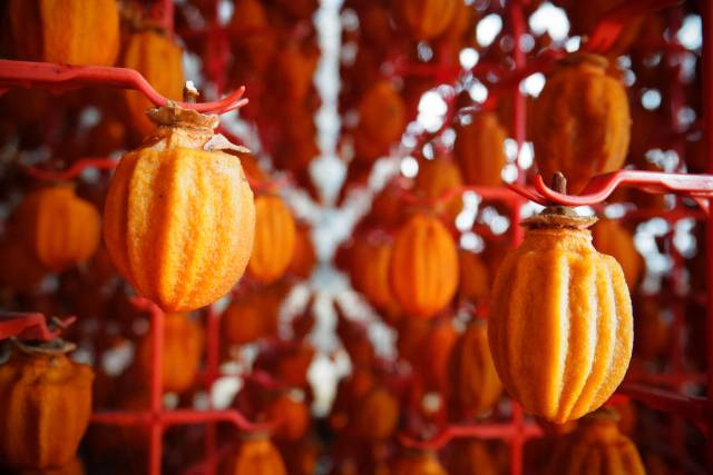곶감은 가장 한국적 맛의 정서를 갖고 있다. 전국에 200여종의 각종 곶감이 있는데 가장 유명한 곳은 둥시로 만든 상주곶감. 그리고 청도는 곶감보다는 감말랭이 신드롬을 불러일으켰다. 상주곶감도 갈수록 자연건조보다는 건조장을 통해 출하되는 추세를 보이고 있다.