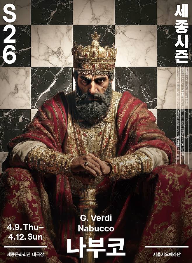 서울시오페라단 2026 '나부코' 포스터(세종문화회관 제공)