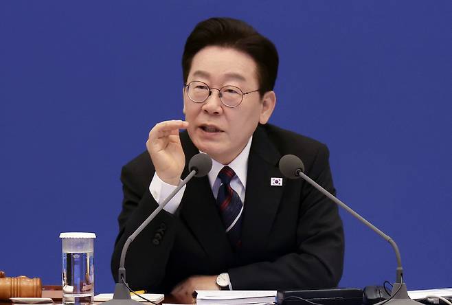 이재명 대통령이 24일 청와대에서 열린 국무회의에서 발언하고 있다. / 사진=청와대통신사진기자단
