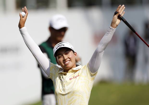 우승을 확정하고 기뻐하고 있는 티띠꾼. 사진 제공=EPA연합뉴스