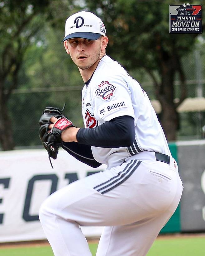 ▲ 플렉센은 이날 최고 구속 149km를 기록했고, 변화구 커맨드가 좋지 않아 다소 어려운 경기를 했다 ⓒ두산베어스