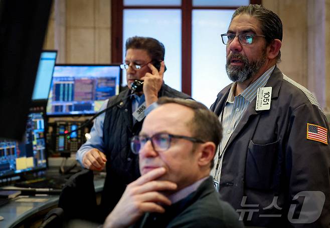 미증시 트레이더들. ⓒ 로이터=뉴스1