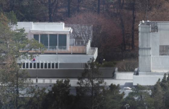 서울 용산구 한남동 대통령 관저. 2025년 4월의 모습이다. 김경록기자