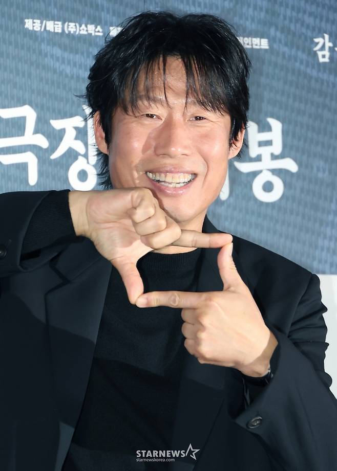 배우 유해진이 2026년 1월 21일 오후 서울 강남구 메가박스 코엑스에서 진행된 영화 '왕과 사는 남자' 언론배급시사회 및 기자간담회에 참석해 질문에 답하고 있다. /2026.01.21 /사진=이동훈 photoguy@