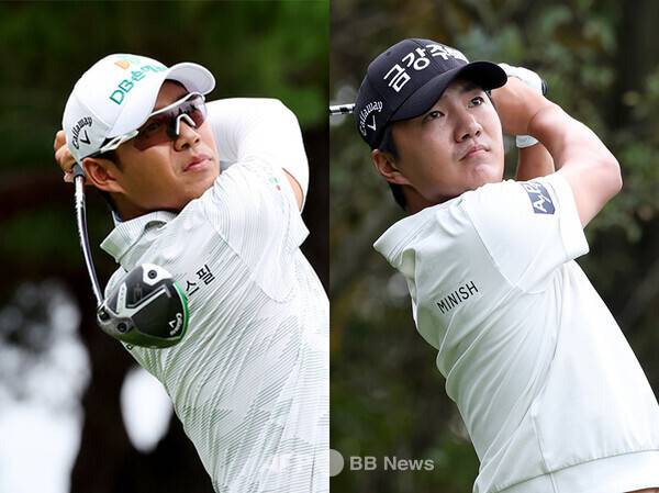 2026년 메이저 대회 제154회 디오픈 챔피언십 출전권이 걸려 있는 2026년 호주투어와 아시안투어가 공동 주관하는 제105회 뉴질랜드 오픈에 출전한 문도엽, 옥태훈 프로. 사진제공=KPGA (사진을 무단으로 사용하지 마십시오.)
