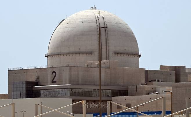 13일 UAE 바라카지역에 건설된 바라카원전의 모습. 2023.6.13 박지환기자