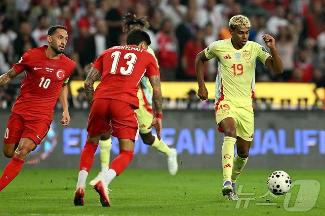 스페인의 신성 라민 야말 ⓒ AFP=뉴스1