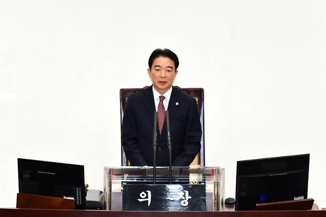 최학범 경남도의회 의장. 경남도의회 제공