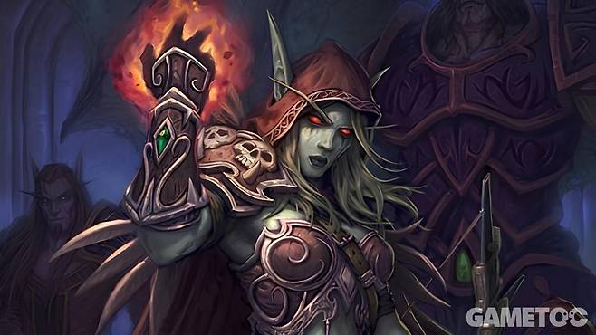 밴시 여왕을 선포하는 실바나스 윈드러너 (사진=블리자드 제공)